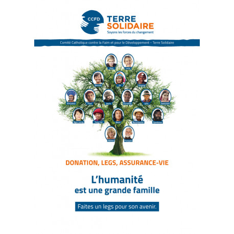 Brochure libéralités "L’humanité est une grande famille "