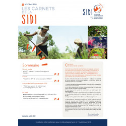 Feuillet n°6 « Les Carnets de la SIDI n°6 »