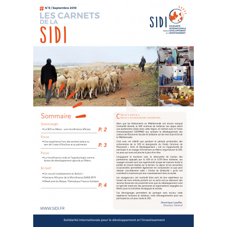 Feuillet n°9 « Les Carnets de la SIDI n°9 » - Sept 2019