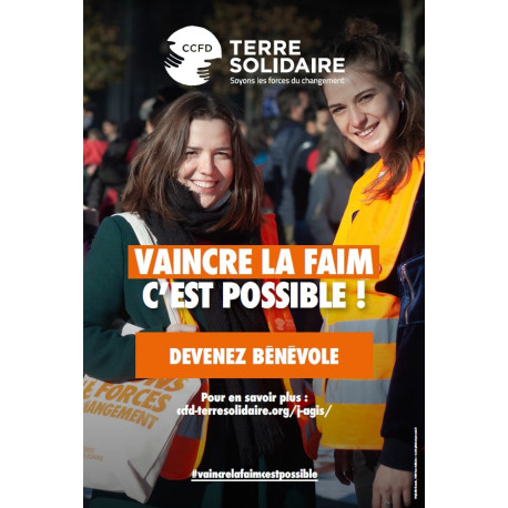 Affiche "Devenez bénévoles" - Septembre 2022 - Modèle Bénévole