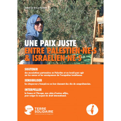 Flyer Paix Juste Palestine Israël (Format A5)