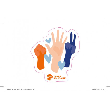 STICKERS MAINS SOLIDARITES